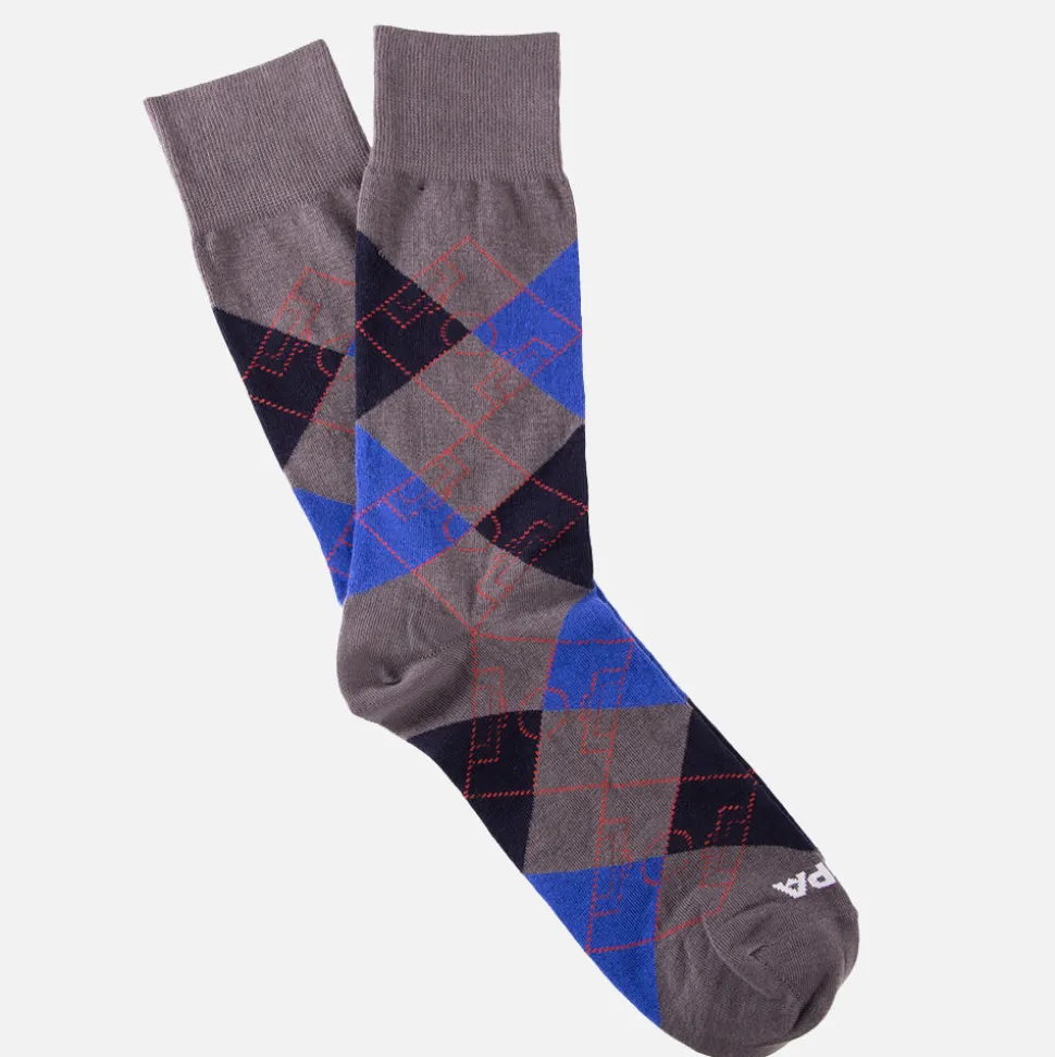 Argyle Fußballfeld Socken