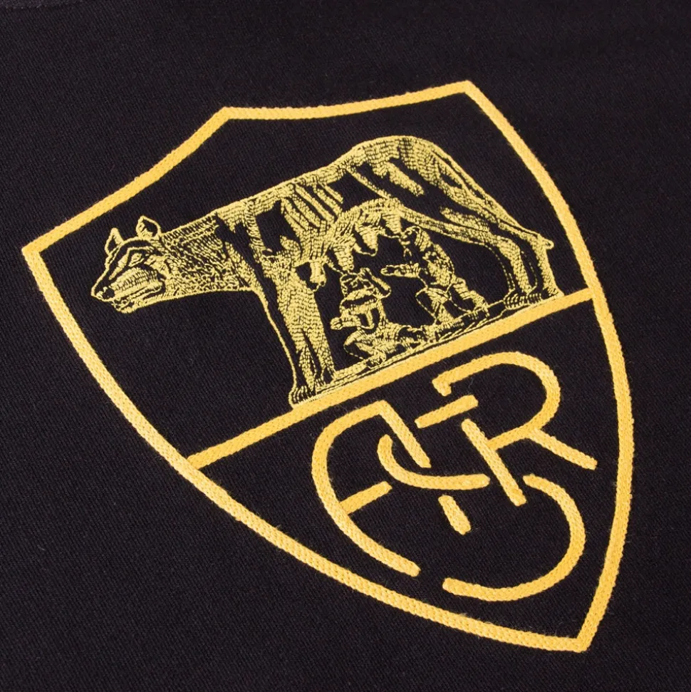 AS Roma Heritage Hooded Pullover Nera