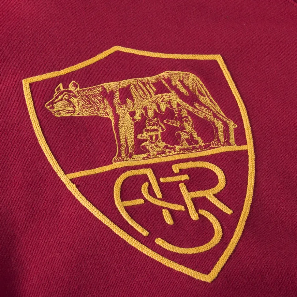 AS Roma Heritage Hooded Pullover Rosso