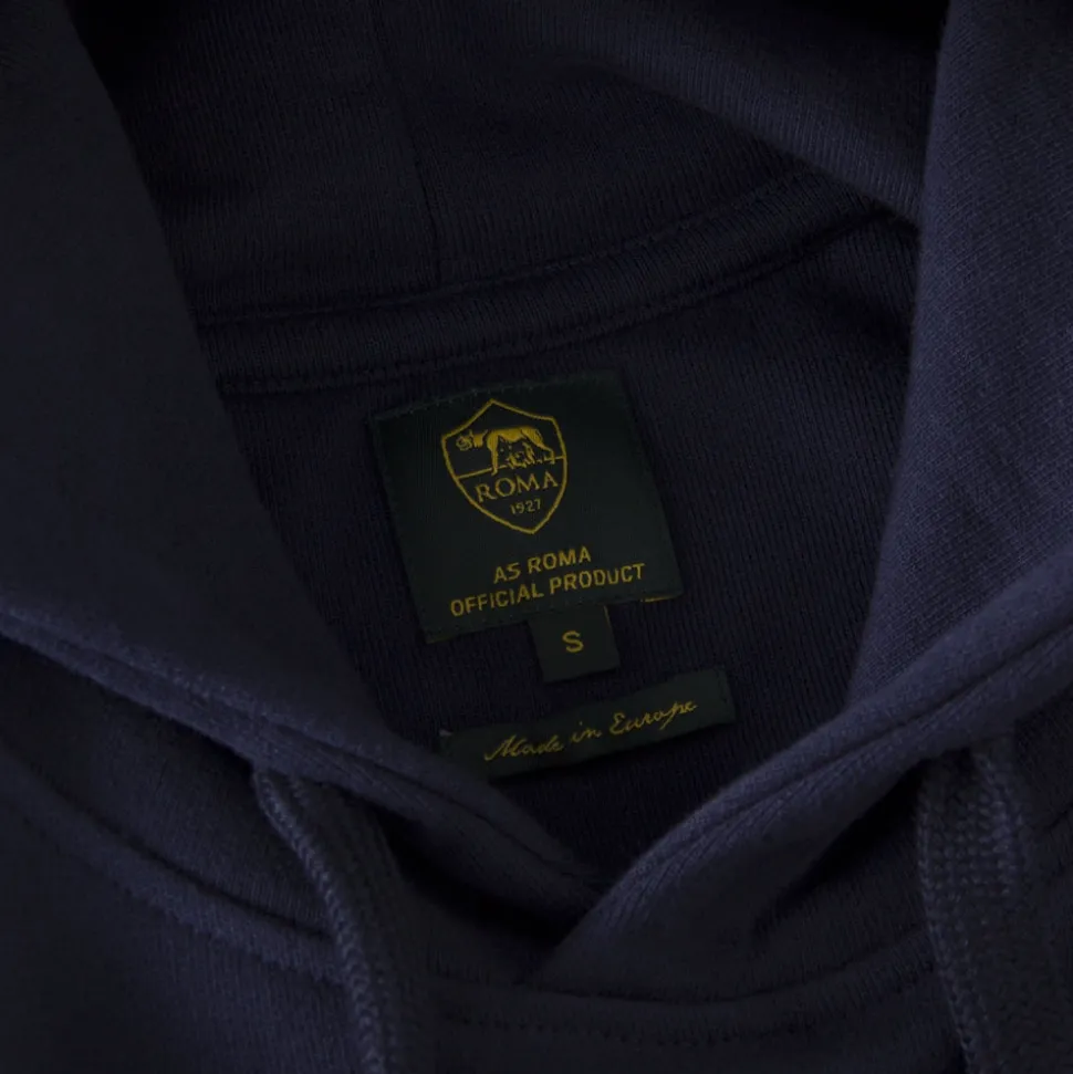 AS Roma Heritage Hooded Pullover Blu
