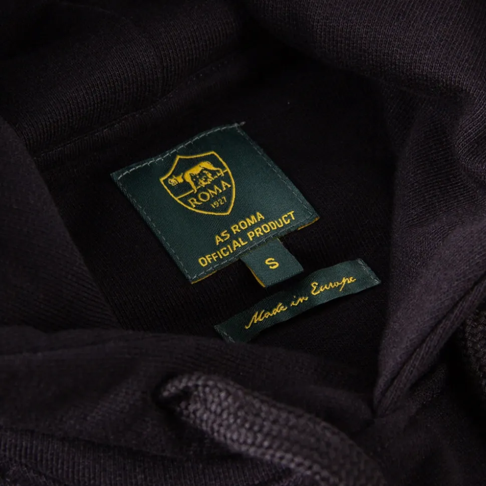 AS Roma Heritage Hooded Pullover Nera