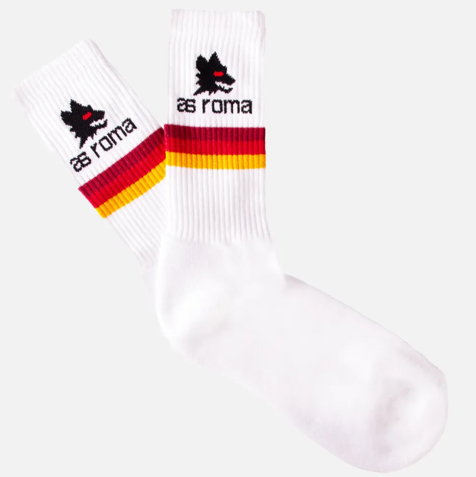AS Roma Stripes Terry Socken