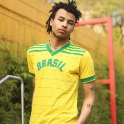 Brasilien 1984 Retro Fußball Trikot