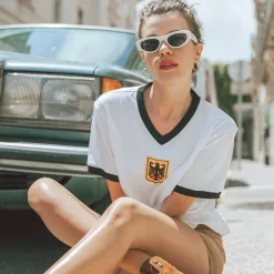 Deutschland 1970's Retro Fußball Trikot