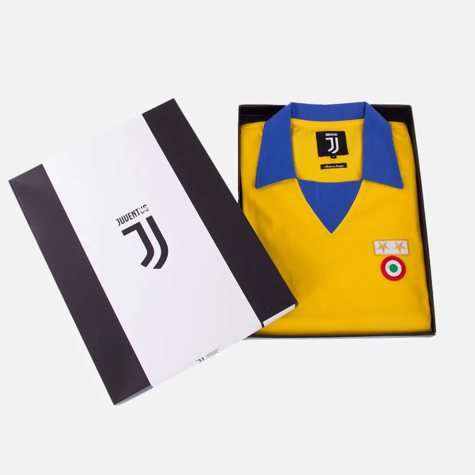 Juventus FC 1983 - 84 Away Coppa delle Coppe UEFA Retro Fußballtrikot