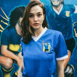 Maradona X COPA Argentina 1986 Away Fußball Trikot