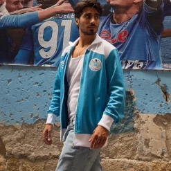 Maradona x COPA Napoli 1984 Retro Fußballjacke