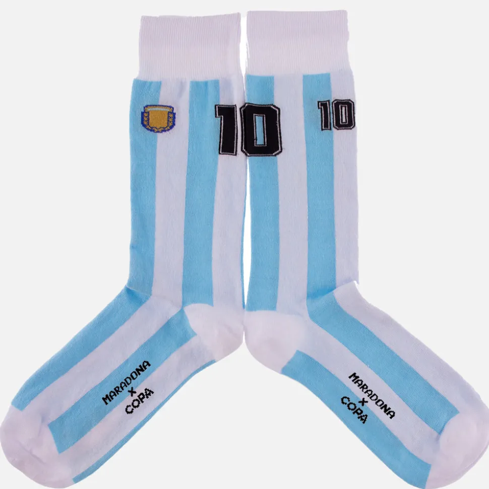 Maradona X COPA Number 10 Argentina Socken