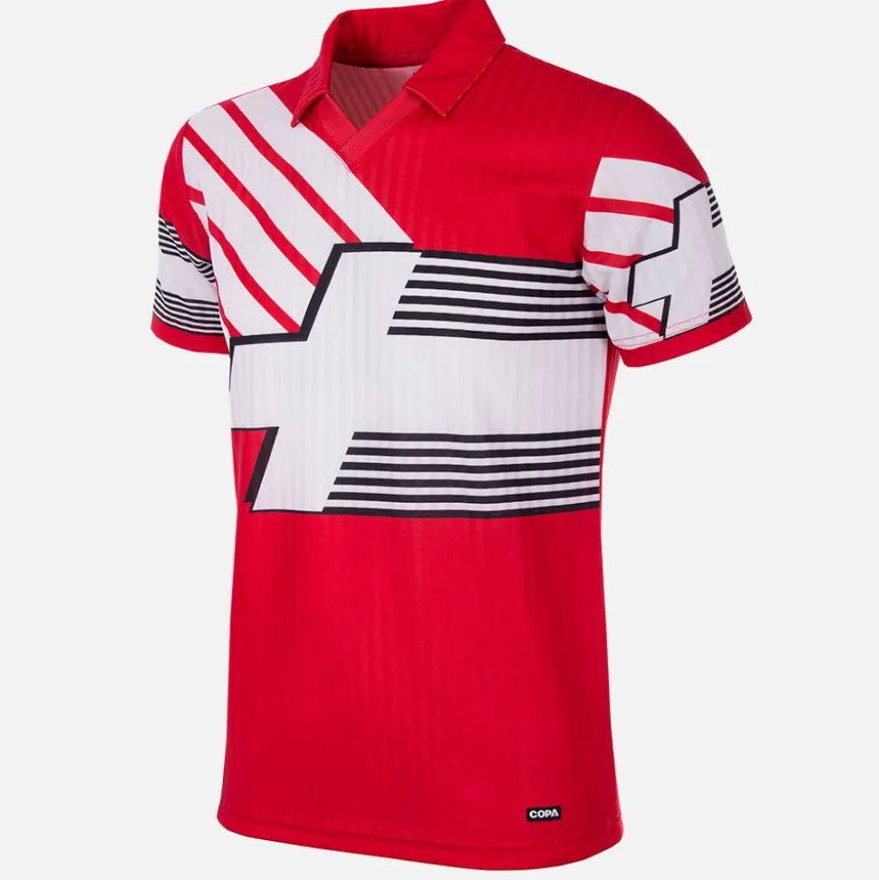 Schweiz 1990 - 92 Retro Fußball Trikot